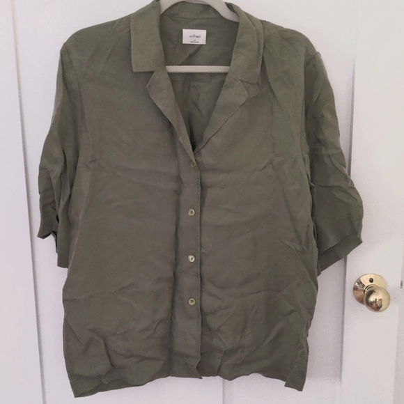 Aritzia Wilfred Aries Button Up and Short Set - Picture 2 of 4
